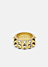 Double Rivets Ring – Gold plated