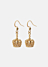 Crown Earring – Gold plated