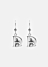 Moomin Alphabet Earring - Silver Plated - D