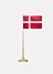 Skultuna Classic Flagpole Denmark. Danish flag. Made of brass