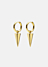 Spike Rivets Earring Small – Gold plated