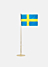 Skultuna Modern Flagpole. Swedish flag. Made of brass