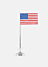 Flagpole – Classic Silver plated – USA