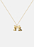 Moomin Alphabet - Gold Plated - M