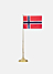 Skultuna Classic Flagpole Norway. Danish flag. Made of brass