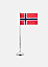 Flagpole – Classic Silver plated – Norway