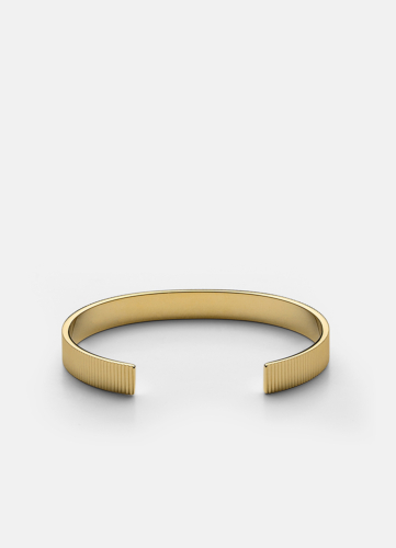 Ribbed Cuff - Gold Plated