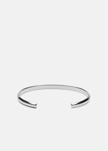 Icon cuff thin - polished steel. Thin bangle