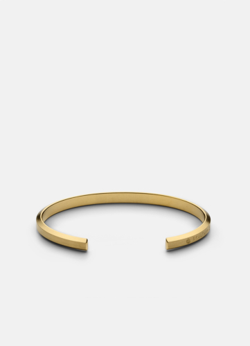 Icon cuff thin - matte gold. Thin bangle