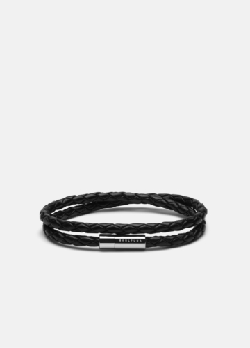 Leather Bracelet Thin - Black