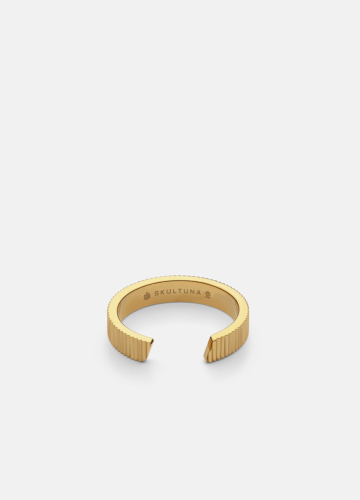Ribbed Ring - Gold Plated