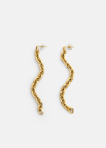 Unité Chain Earring – Gold plated