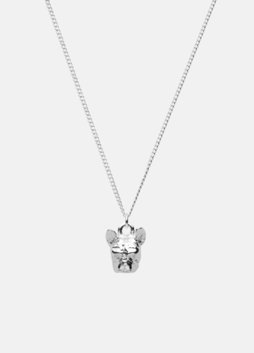 French Bulldog necklace – Silver plated