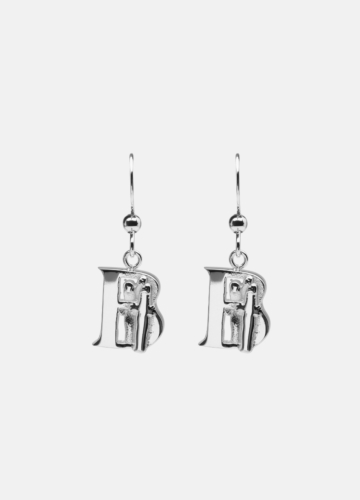 Moomin Alphabet Earring - Silver Plated - B