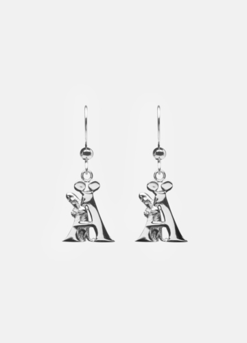 Moomin Alphabet Earring - Silver Plated - Ä