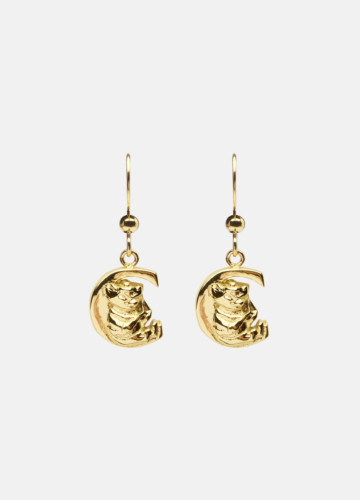 Moomin Alphabet Earring - Gold Plated - C
