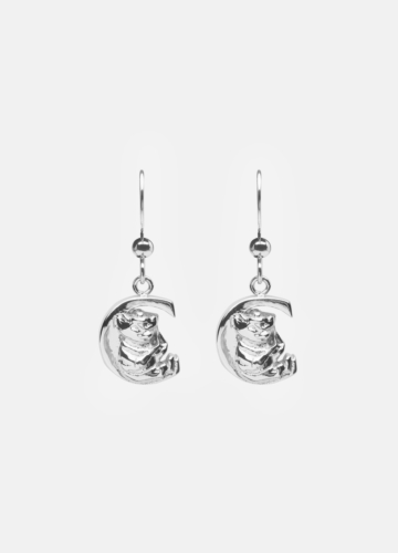 Moomin Alphabet Earring - Silver Plated - C
