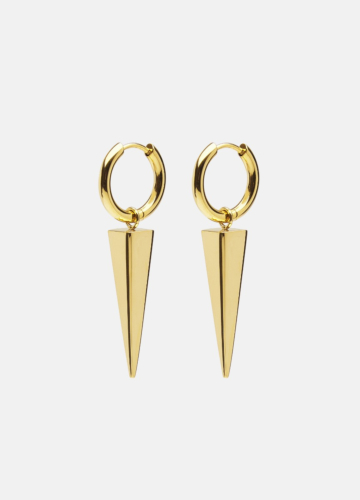 Spike Rivets Earring – Gold plated