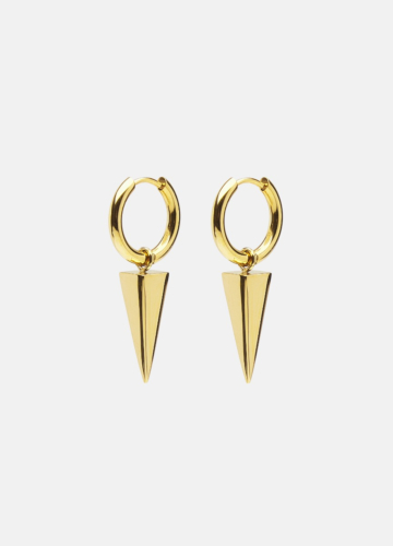 Spike Rivets Earring Small – Gold plated