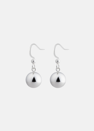Ball Drop Earring - Silver plated