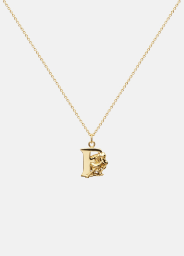 Moomin Alphabet - Gold Plated - F