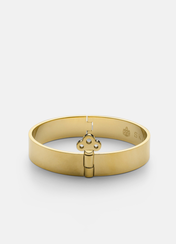 Bangle with Key Lock - Gold plated