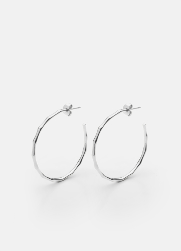 Bambou Earring - Silver plated
