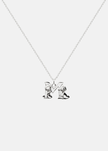 Moomin Alphabet - Silver Plated - M