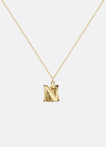 Moomin Alphabet - Gold Plated - N