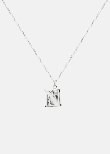 Moomin Alphabet - Silver Plated - N