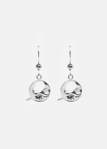 Moomin Alphabet Earring - Silver Plated - O