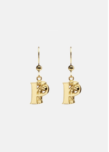 Moomin Alphabet Earring - Gold Plated - P