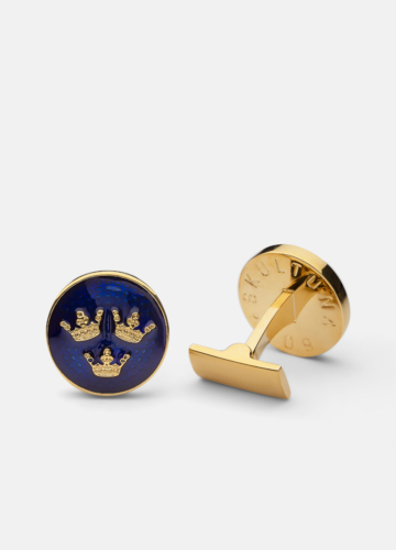 Three Crowns Cuff Links - Coat of arms of Sweden