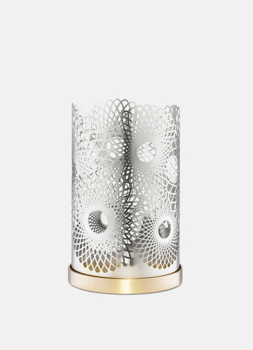 Feather Candleholder - Silver