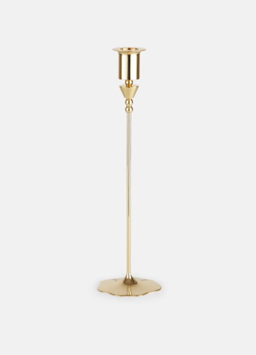 Skultuna Veermakers Bluebell Large. Candlestick tall. Made of polished brass