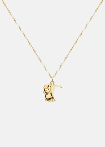 Moomin Alphabet - Gold Plated - T