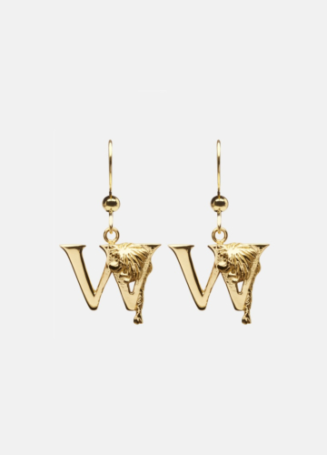 Moomin Alphabet Earring - Gold Plated - W