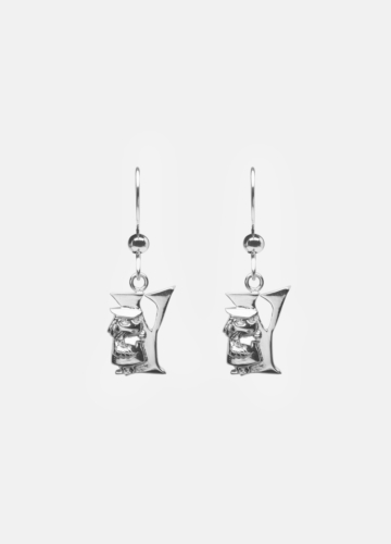Moomin Alphabet Earring - Silver Plated - Y
