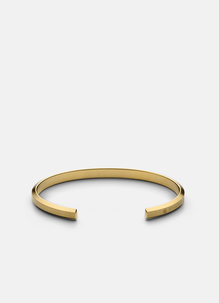 Buy Cuff Bracelet Lines Matte Gold Plated Brass 65mm Inner Size Online in  India  Etsy